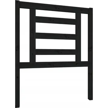 Čelo dřevěné černé 81x4x100 cm