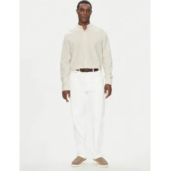 Pánské oblečení Michael Kors Košile CS5409XHG8 Béžová Regular Fit XL