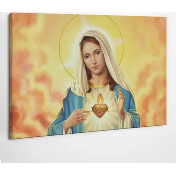 Obraz Tištěný obraz na plátně do ložnice Srdce Marie Matka Boží 60x40 cm