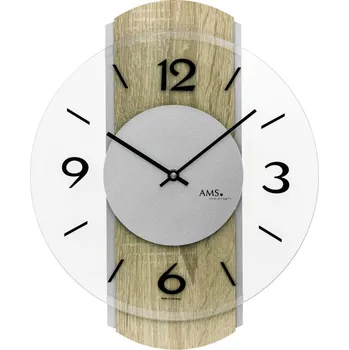 Hodiny Nástěnné dřevěné hodiny AMS 9706