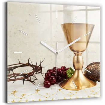 Hodiny Nástěnné hodiny SacroArte béžové 30 cm