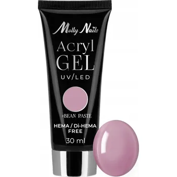 Lak na nehty Molly Nails Akrylożel pro modeláž nehtů Acrylgel UV/LED 30 ml Bean Paste (Barva)