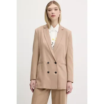 Dámské sako Sako HUGO béžová barva, 50540819 80X, vel. 40