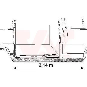 Blatník karosérie Boční stěna VAN WEZEL 1745110