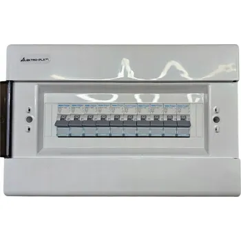 Rozvaděč Rozvodnice nástěnná s 10 jističi 1-fázovými, připravená k montáži