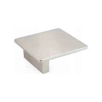 Nábytkové kování NÁBYTKOVÁ ÚCHYTKA NIKL KARTÁČOVANÝ ČTVERCOVÝ ZNAL 54 MM x 19,4 MM PRO SKŘÍŇKU