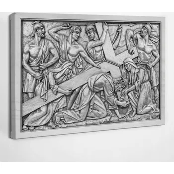 Obraz Tištěný Obraz na Plátně Fotoobraz Reliéf Nesení kříže