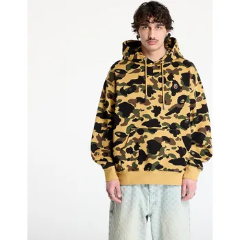 Pánská mikina Mikina A BATHING APE 1St Camo Jacquard One Point Relaxed Fit Pullover Hoodie UNISEX Yellow XL