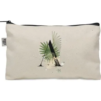 Kosmetická taška KOSMETICKÁ TAŠTIČKA béžová s iniciálami, jménem a PÍSMENEM A - Ania, Alice, Ada KO_126