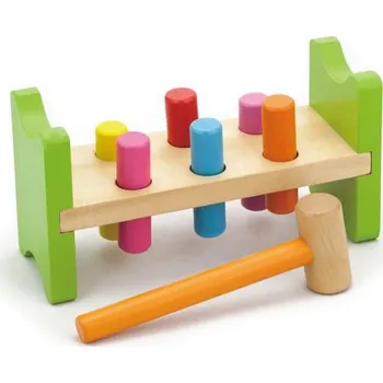 Dřevěná hračka Dřevěná zatloukačka pro nejmenší Viga