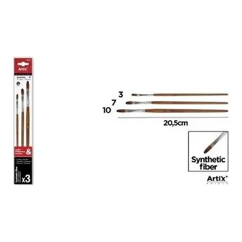Set školních potřeb Profesjonale pędzle malarskie 3szt (pl, 2000, Artix)