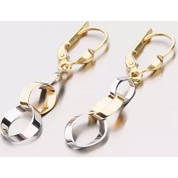 Náušnice Dámské náušnice zlato mix 585 visací 12-307