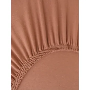 Prostěradlo Jersey prostěradlo Classic 90 × 200 cm - terakota