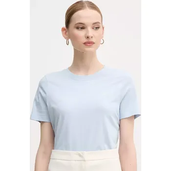 Bavlněné tričko Tommy Hilfiger modrá barva, WW0WW45522 05X, vel. XS