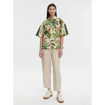 Pánská košile adidas Košile FARM Premium JD6280 Zelená Loose Fit XS