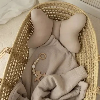 Povlečení Povlečení do kočárku pro Gondoli Sada 3v1 Mušelín A'la Len Bavlna 100% béžová