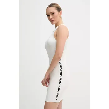 Dámské šaty Šaty Dkny béžová barva, mini, DJ5R0656 01X, vel. XL