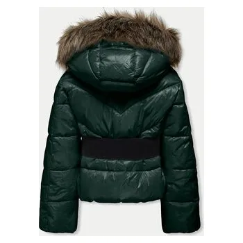 Dívčí oblečení Kids ONLY Zimní bunda 15324041 Zelená Regular Fit 146