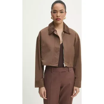 Pánská bunda Bunda Answear.LAB hnědá barva, přechodná 240242.TWK 88X, vel. M