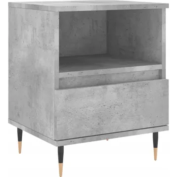 Noční stolek Betonová Šuplík noční 40x35x50 cm, šedá
