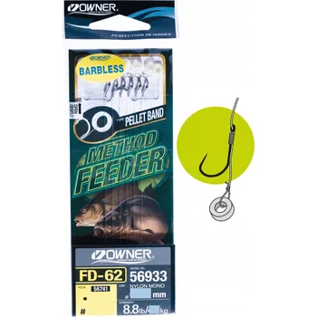 Rybářský háček Háčky Owner s návazcem Owner bez protihrotu s návazcem, 6 ks