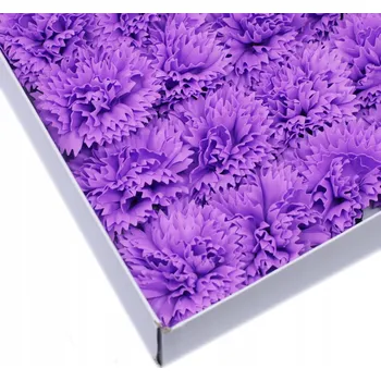 umělá květina FIALOVÁ květina karafiát jako dárek v kytici BOX – dárek pro ženu, maminku, svátky