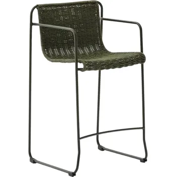 Zelená zahradní barová židle Kave Home Maurina 64,5 cm