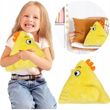 Polštář MĚKKÝ POLŠTÁŘ PRO DĚTI 38 CM MAZLÍČEK NA SPANÍ DO ŠKOLKY JASLÍ