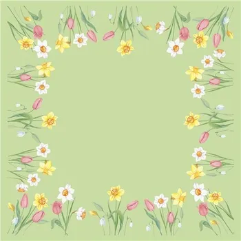 Jednorázový ubrus Ubrus 84 x 84 cm BioDunicel SPRING MELODY (20&nbsp;ks) 100032417