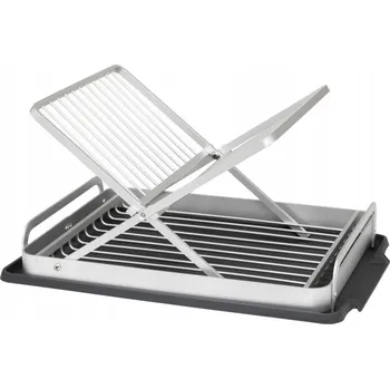 Odkapávač na nádobí ODKAPÁVAČ NA NÁDOBÍ, HLINÍKOVÝ SUŠÁK NA TALÍŘE S TÁCEM