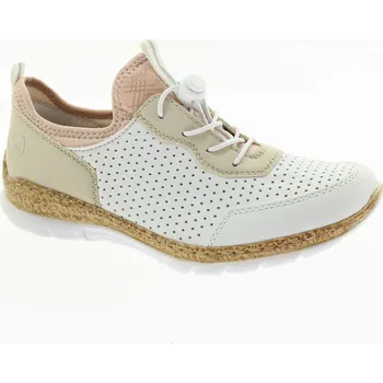 Dámská móda RIEKER Dámské bílé tenisky N4286-80-345 Velikost 40