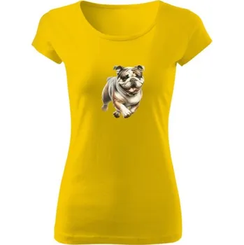 Dámské tričko Tričko s potiskem Anglický buldog dámské