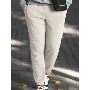 Sinsay - Teplákové kalhoty se širokými nohavicemi - béžová - 0785Z-02X - 0785Z-02X-XS-1