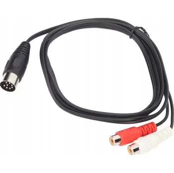 IP kamera 8-pinový DIN na 2x RCA kabelový adaptér (8-pin)