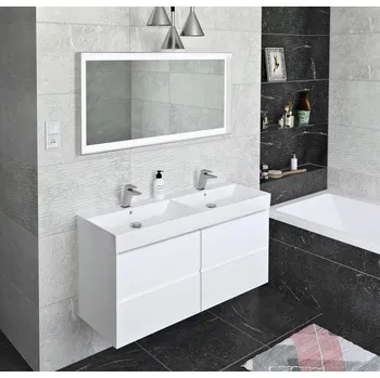 Koupelnový nábytek SAPHO Koupelnový set FILENA 120, bílá mat (KSET-061)