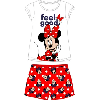 Dívčí pyžamo Minnie Mouse - licence Dívčí pyžamo - Minnie Mouse 5204C256, bílá / červená Barva: Bílá, Velikost: 104