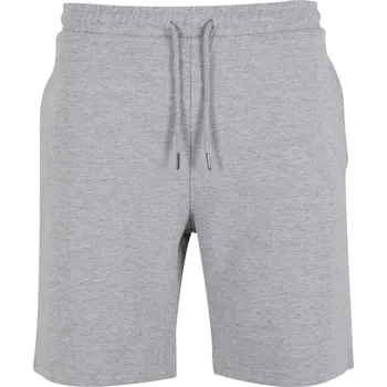Pánské kraťasy Build your Brand Kraťasy BY 251, teplákové, pánské COT56025161004-heather gre XL Melír šedá