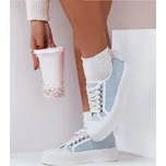 Světle modré plátěné tenisky ELIDA ZY0145 Velikost: 37