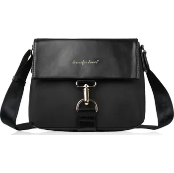 Kabelka Jennifer Jones Dámská malá kabelka přes rameno se zlatým kováním; černá