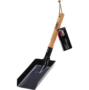 Příslušenství pro gril lopatka na dřev.uhlí/brikety BBQ kov./dřev.rukojeť