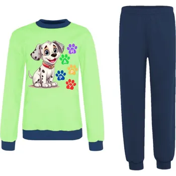 Chlapecké pyžamo JAKS Chlapecké pyžamo pejsek Velikost: 92, Barva: zelená