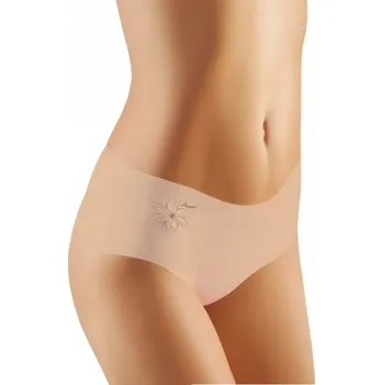 Souprava dámského spodního prádla EMILI Kalhotky dámské pohodlné kalhotky Flower béžová L