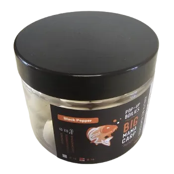 Boilies Big Mama Carp Pop Up Black Pepper 16 mm 150 ml