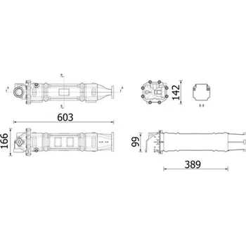 Palivový chladič Chladič, recirkulace spalin MAHLE CE 48 000P