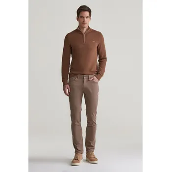Pánské oblečení DŽÍNY GANT SLIM DESERT JEANS DESERT BROWN