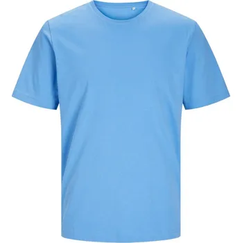 pracovní tričko Jack & Jones Tričko Classic Unisex Tee, těžká bavlna, krátký rukáv, unisex COT42752616205-azure blue 2XL Modrá azurově