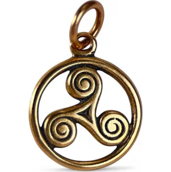 Přívěsek Drakkaria Keltský triskel, malý přívěšek, bronz
