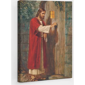 Obraz Obraz na plátně do Obýváku Kuchyně Ježíš Klepající na Dveře 20x30 cm