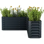 Blumfeldt Flexgrow 160x160x60 cm Vyvýšený záhon Antracit (10046838)