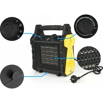 Průmyslové topidlo GEKO G80406 Keramický elektrický ohřívač - 3kW